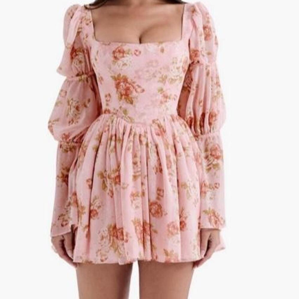 House of cb sancia vintage mini dress floral xs